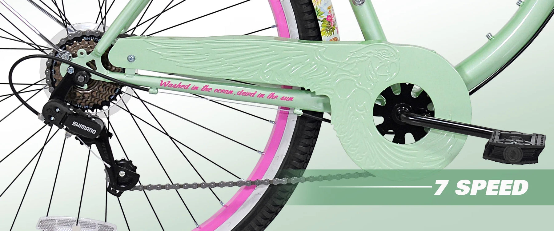 26" Pineapple Women'S Cruiser Bike, Green