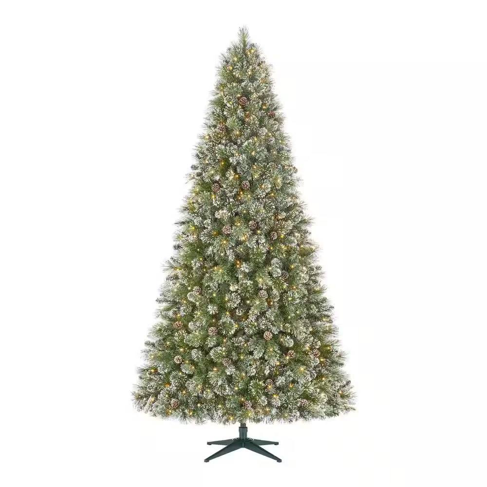 Home Holiday Accent Christmas Pre-Lit Artificial Tree Home Accents 9 ft Amelia Pine LED 600 Lights