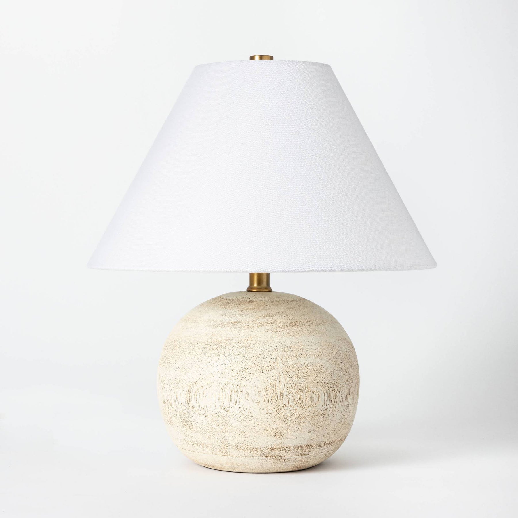 Medium Faux Wood Table Lamp Brown - Threshold Designed with Studio McGee