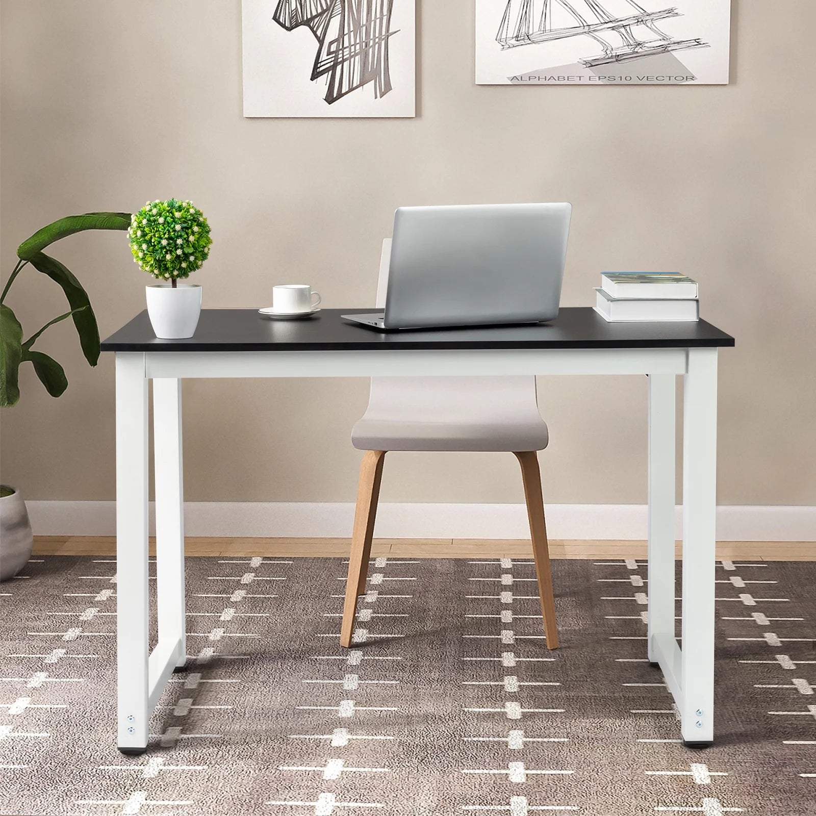 Ktaxon Wood Computer Desk PC Laptop Study Table Workstation Home Office Furniture