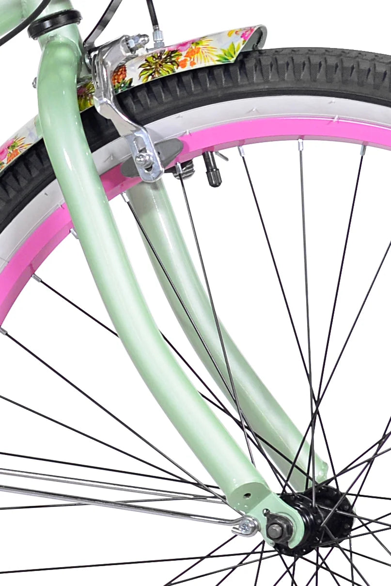26" Pineapple Women'S Cruiser Bike, Green