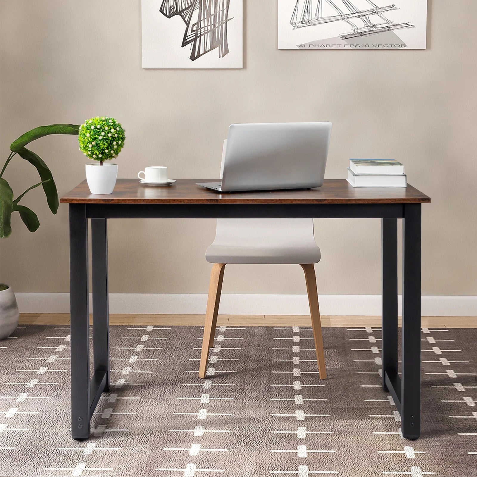 Ktaxon Wood Computer Desk PC Laptop Study Table Workstation Home Office Furniture